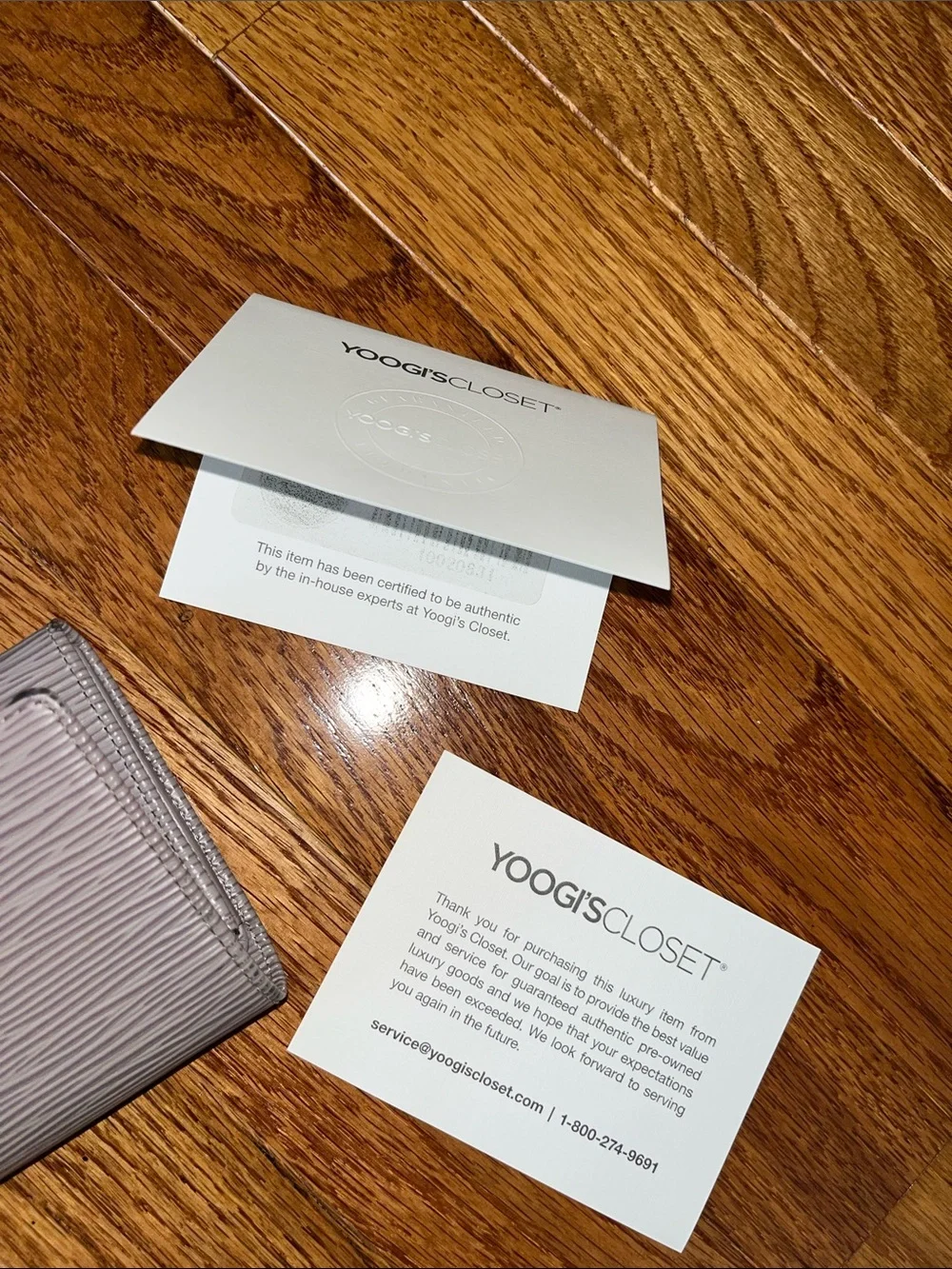Louis Vuitton Textured Leather Wallet - Light Lavender Gray